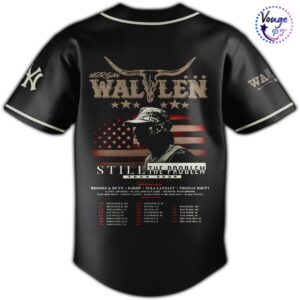 New York Yankees x Morgan Wallen Still The Problem Tour Baseball Jersey 3