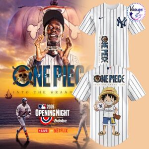 New York Yankees x One Piece – Into the Grand Line Baseball Jersey