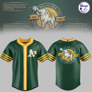 Oakland Athletics 125th Anniversary Commemorative Baseball Jersey 1