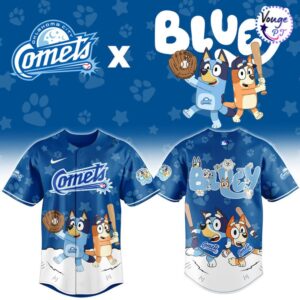 Oklahoma City Comets x Bluey Night Limited Edition Baseball Jersey 2