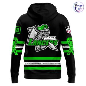 Omaha Lancers Mental Health Awareness Night 2026 Hoodie 3