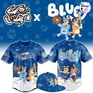 Omaha Storm Chasers x Bluey Night Limited Edition Baseball Jersey