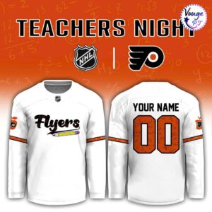 Philadelphia Flyers Teacher Appreciation Night Hockey Jersey 3