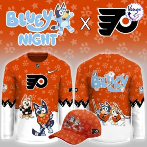 Philadelphia Flyers x Bluey Night Limited Edition Hockey Jersey