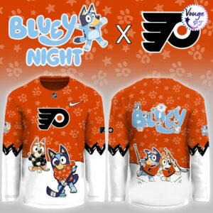 Philadelphia Flyers x Bluey Night Limited Edition Hockey Jersey 2