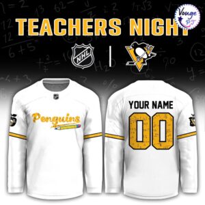 Pittsburgh Penguins Teacher Appreciation Night Hockey Jersey 2