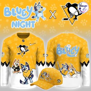 Pittsburgh Penguins x Bluey Night Limited Edition Hockey Jersey