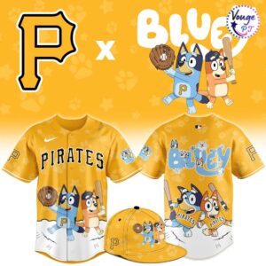 Pittsburgh Pirates x Bluey Night Limited Edition Baseball Jersey