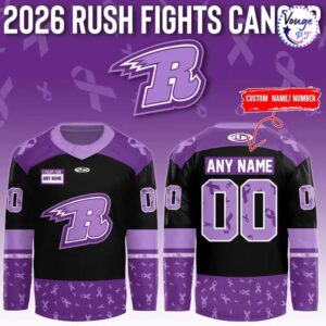 Rapid City Rush Fights Cancer 2026 New Hockey Jersey