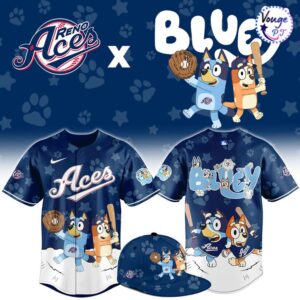 Reno Aces x Bluey Night Limited Edition Baseball Jersey 1