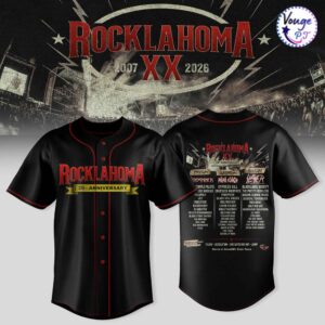 Rocklahoma XX 2026 – 20th Anniversary Festival Baseball Jersey