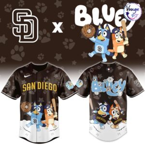 San Diego Padres x Bluey Night Limited Edition Baseball Jersey 2