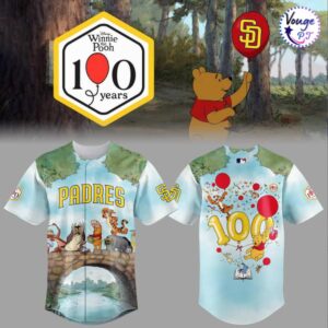San Diego Padres x Winnie the Pooh 100 Year Limited Jersey