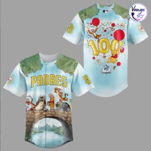 San Diego Padres x Winnie the Pooh 100 Year Limited Jersey 2