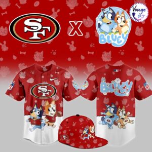 San Francisco 49ers x Bluey Night Limited Edition Jersey 1