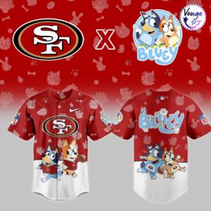San Francisco 49ers x Bluey Night Limited Edition Jersey 2
