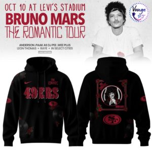 San Francisco 49ers x Bruno Mars – The Romantic Tour 2026 Hoodie 2