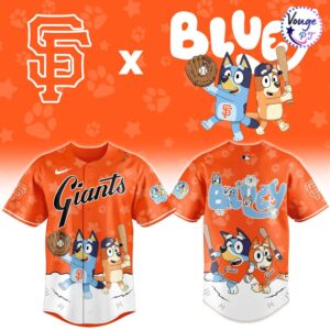 San Francisco Giants x Bluey Night Limited Edition Baseball Jersey 2
