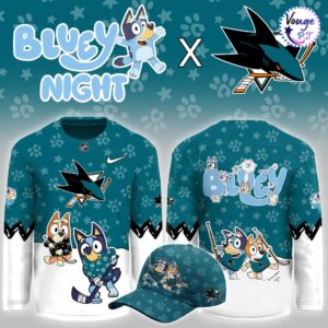 San Jose Sharks x Bluey Night Limited Edition Hockey Jersey