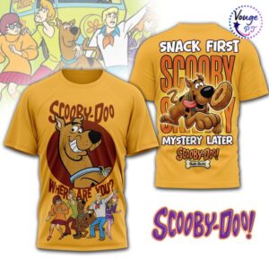 Scooby-Doo Where Are You Snack First Mystery Later T-Shirt