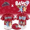 Salt Lake Bees x Bluey Night Limited Edition Baseball Jersey