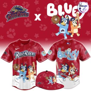 ScrantonWilkes Barre RailRiders x Bluey Night Limited Edition Baseball Jersey 1