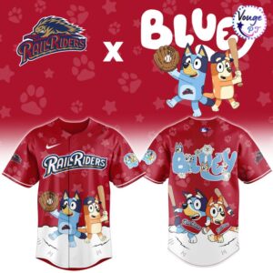 ScrantonWilkes Barre RailRiders x Bluey Night Limited Edition Baseball Jersey 2