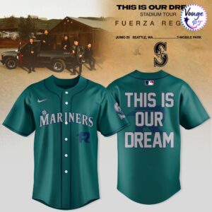 Seattle Mariners x Fuerza Regida – This Is Our Dream Stadium Tour 2026 Baseball Jersey