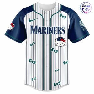 Seattle Mariners x Hello Kitty 2026 Baseball Jersey 2