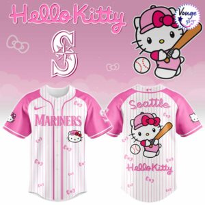 Seattle Mariners x Hello Kitty 2026 Baseball Jersey 4
