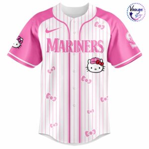 Seattle Mariners x Hello Kitty 2026 Baseball Jersey 5