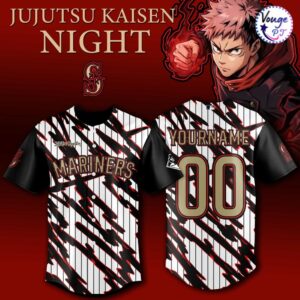 Seattle Mariners x Jujutsu Kaisen Night 2026 Baseball Jersey