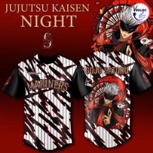 Seattle Mariners x Jujutsu Kaisen Night x Gojo 2026 Baseball Jersey