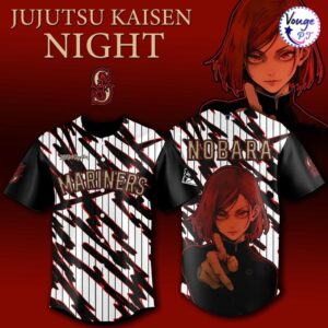 Seattle Mariners x Jujutsu Kaisen Night x Nobara 2026 Baseball Jersey
