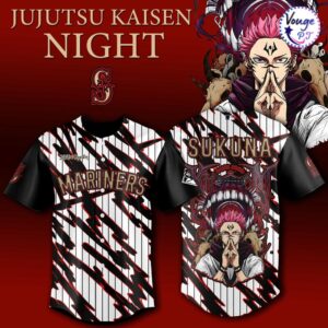 Seattle Mariners x Jujutsu Kaisen Night x Sukuna 2026 Baseball Jersey