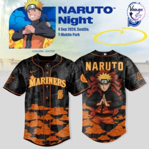 Seattle Mariners x Naruto Night 2026 Baseball Jersey