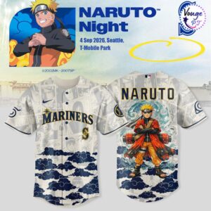 Seattle Mariners x Naruto Night 2026 Baseball Jersey 2