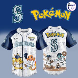Seattle Mariners x Pokémon x MLB 2026 Edition Baseball Jersey