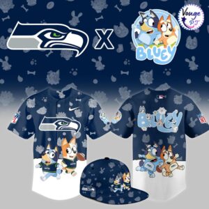 Seattle Seahawks x Bluey Night Limited Edition Jersey