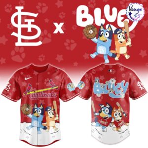 St Louis Cardinals x Bluey Night Limited Edition Baseball Jersey 2