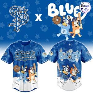 St Paul Saints x Bluey Night Limited Edition Baseball Jersey 2