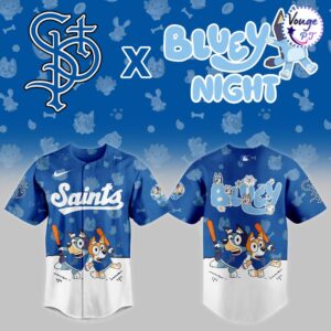 St Paul Saints x Bluey Night New Limited Baseball Jersey 2