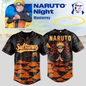 Sultanes de Monterrey x Naruto Night 2026 Baseball Jersey