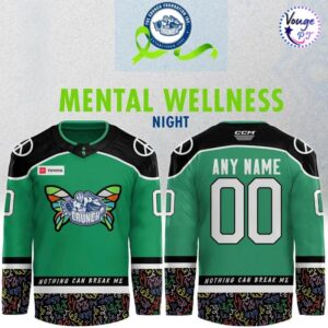Syracuse Crunch Mental Wellness Night 2026 Hockey Jersey