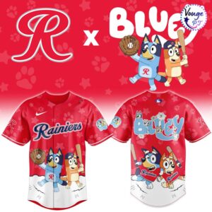 Tacoma Rainiers x Bluey Night Limited Edition Baseball Jersey 2