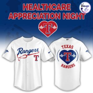 Texas Rangers Healthcare Appreciation Night Baseball Jersey 2