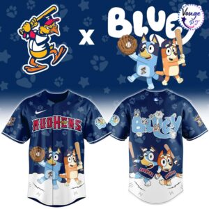 Toledo Mud Hens x Bluey Night Limited Edition Baseball Jersey 2