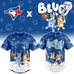 Toronto Blue Jays x Bluey Night Limited Edition Baseball Jersey 2 1