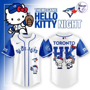 Toronto Blue Jays x Hello Kitty Night Baseball Jersey 2