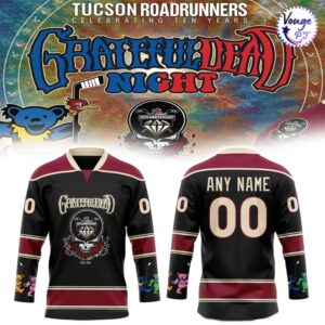 Tucson Roadrunners Grateful Dead Night Custom Hockey Jersey